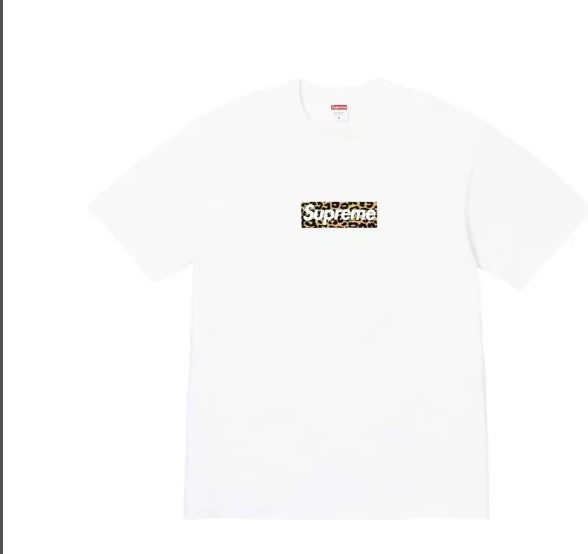 Logo M Sleeve SS24 XL Short White T Leopard S L 0907